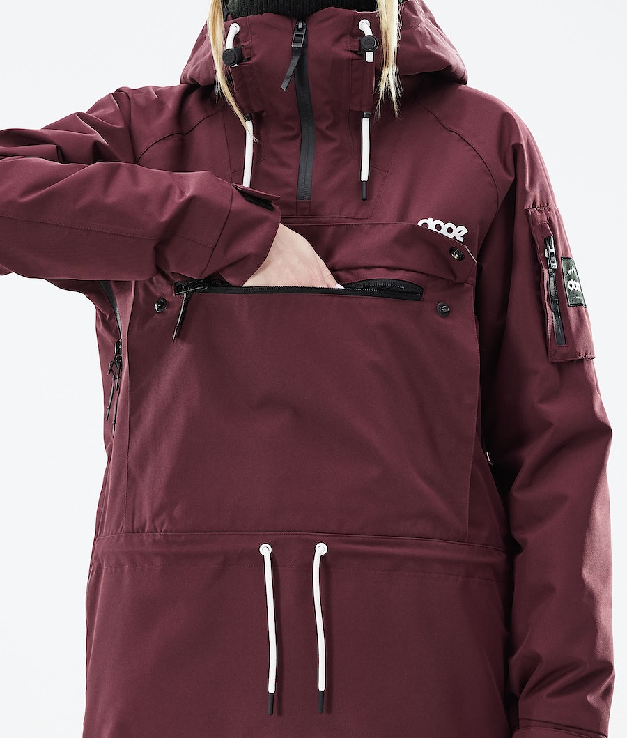 Chaqueta Snowboard Dope Annok W 2021 Mujer Burdeos | 194-KZVRTN