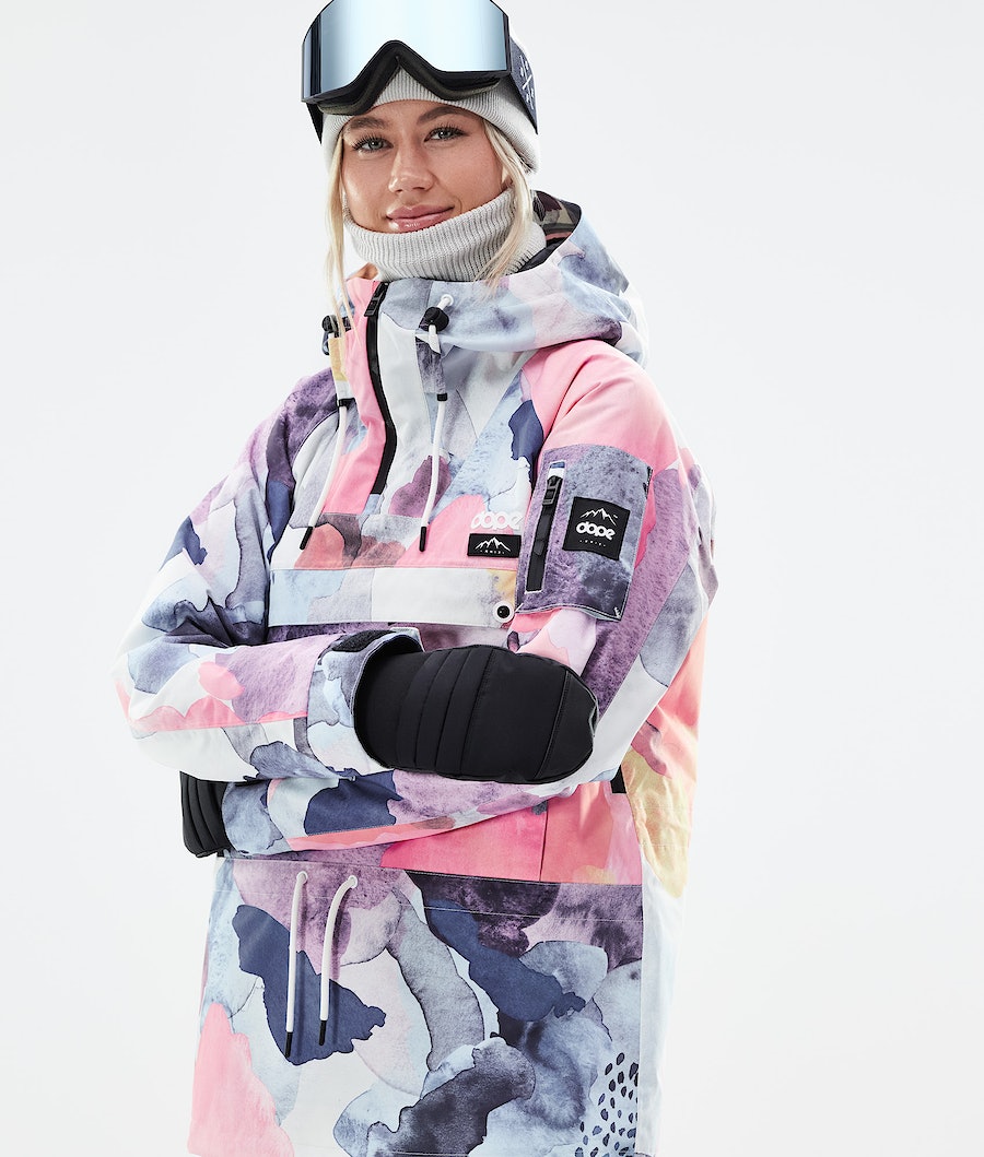 Chaqueta Snowboard Dope Annok W 2021 Mujer Multicolor Rosas | 204-AEWJGM