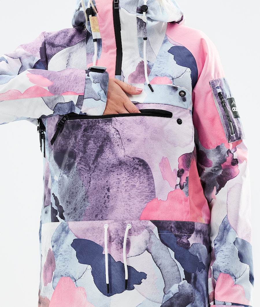 Chaqueta Snowboard Dope Annok W 2021 Mujer Multicolor Rosas | 204-AEWJGM