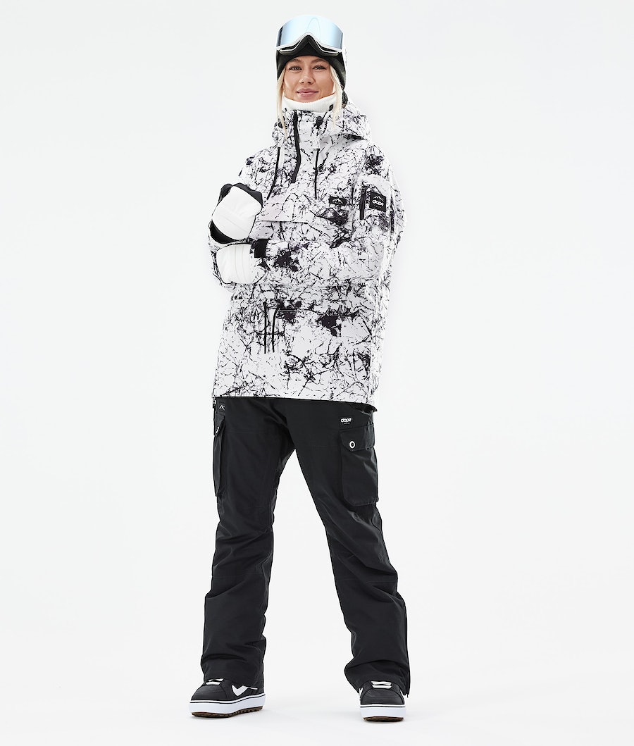 Chaqueta Snowboard Dope Annok W 2021 Mujer Blancas Negras | 518-BGDUSM