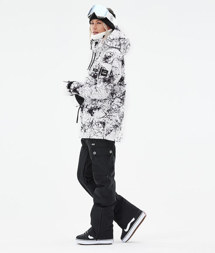 Chaqueta Snowboard Dope Annok W 2021 Mujer Blancas Negras | 518-BGDUSM