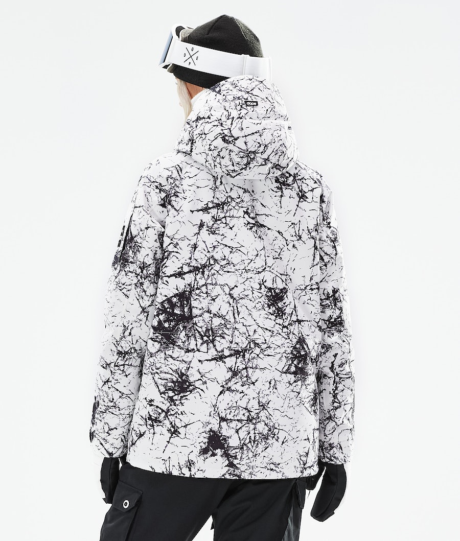 Chaqueta Snowboard Dope Annok W 2021 Mujer Blancas Negras | 518-BGDUSM