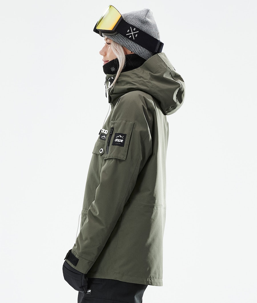 Chaqueta Snowboard Dope Annok W 2021 Mujer Verde Oliva Verde | 732-UFIOBM