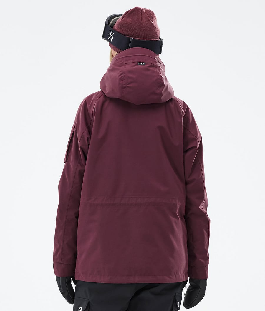 Chaqueta Snowboard Dope Annok W Mujer Burdeos | 603-BXCDSH