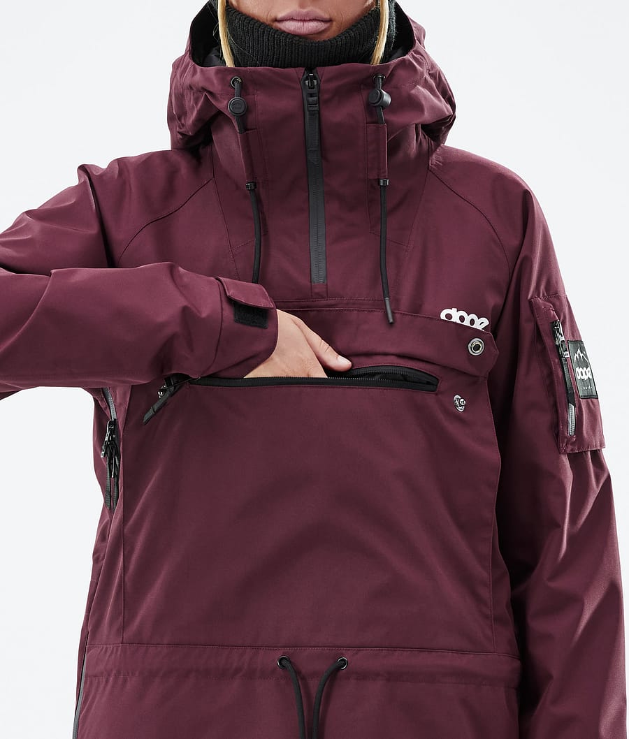 Chaqueta Snowboard Dope Annok W Mujer Burdeos | 603-BXCDSH