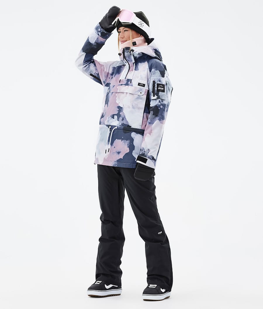 Chaqueta Snowboard Dope Annok W Mujer Rosas Azul Marino | 614-TNRQIM