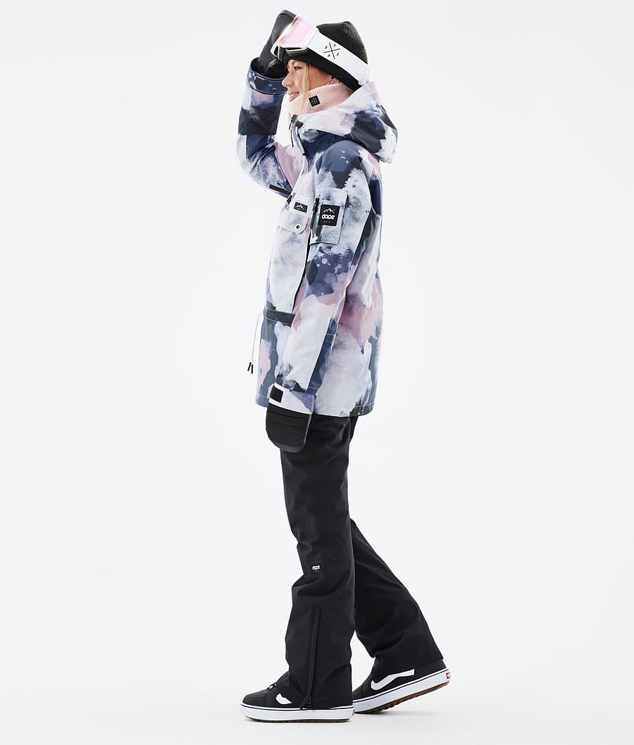 Chaqueta Snowboard Dope Annok W Mujer Rosas Azul Marino | 614-TNRQIM