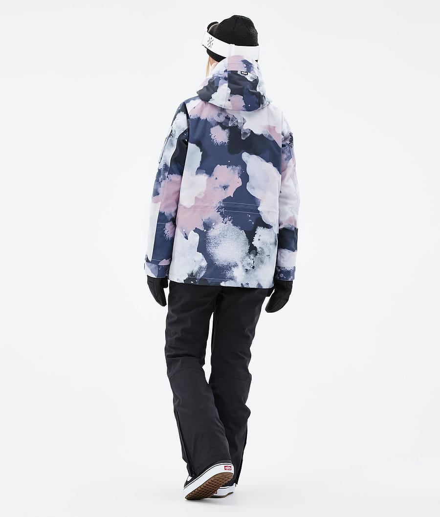 Chaqueta Snowboard Dope Annok W Mujer Rosas Azul Marino | 614-TNRQIM
