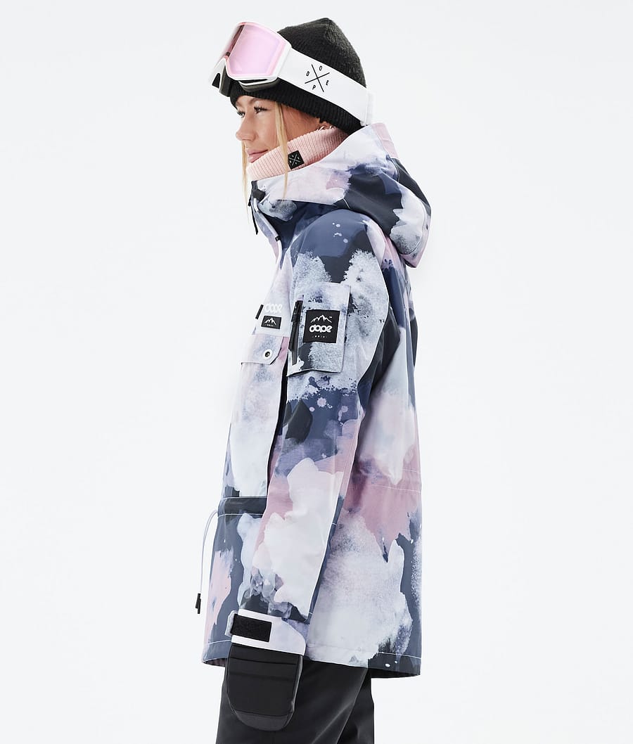 Chaqueta Snowboard Dope Annok W Mujer Rosas Azul Marino | 614-TNRQIM