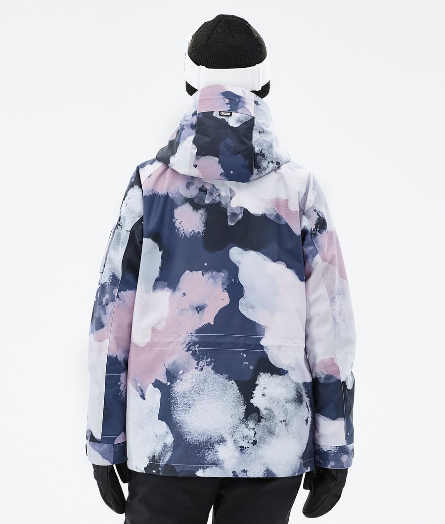 Chaqueta Snowboard Dope Annok W Mujer Rosas Azul Marino | 614-TNRQIM