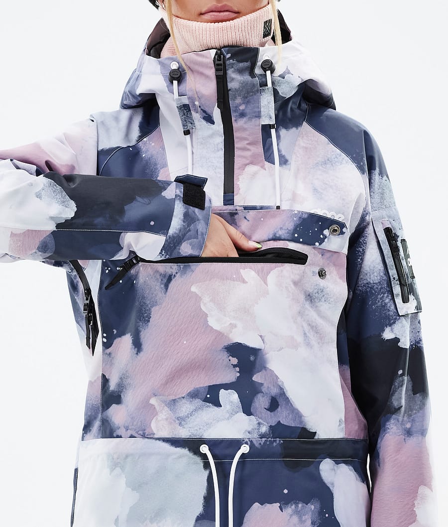 Chaqueta Snowboard Dope Annok W Mujer Rosas Azul Marino | 614-TNRQIM