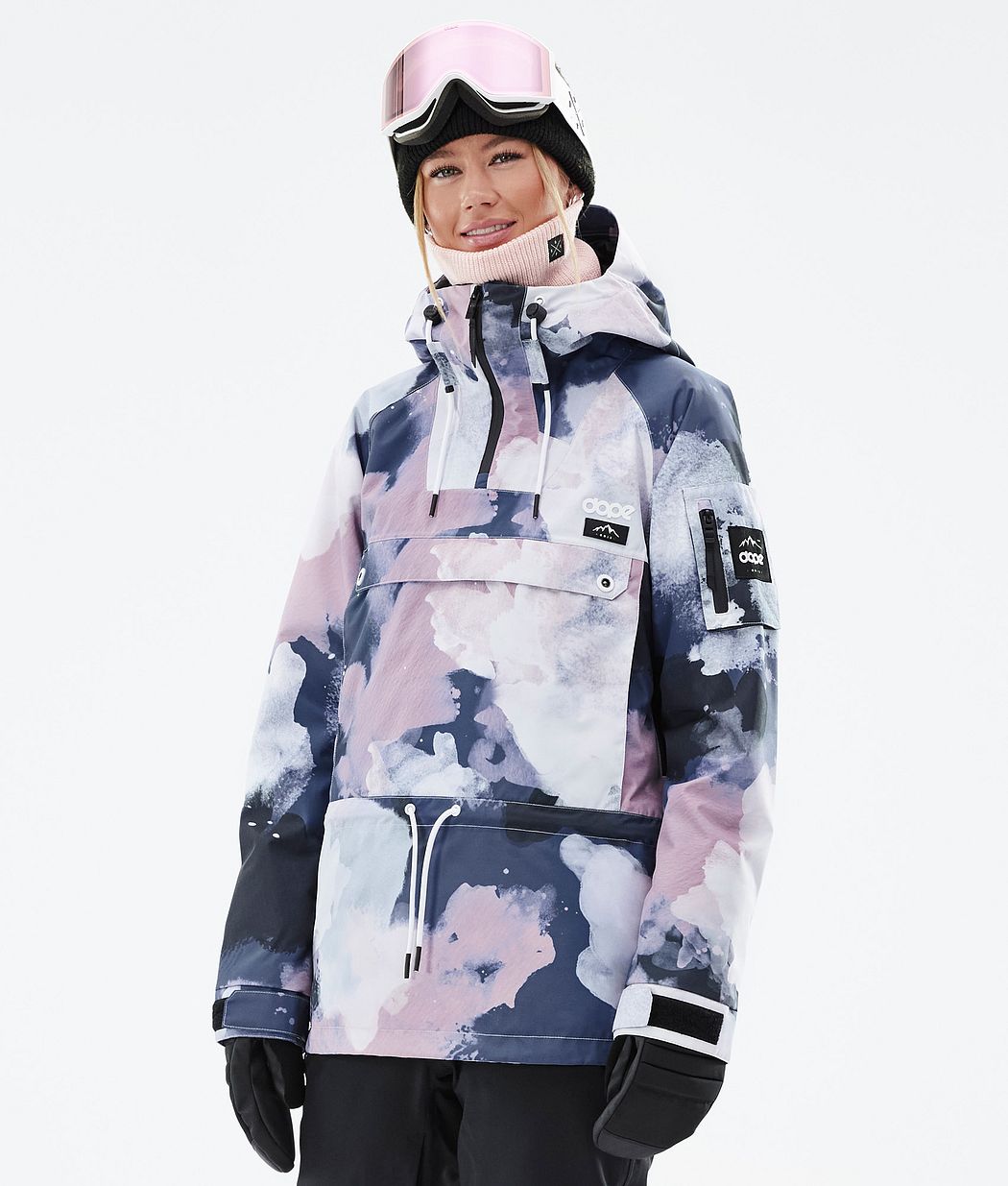 Chaqueta Snowboard Dope Annok W Mujer Rosas Azul Marino | 614-TNRQIM