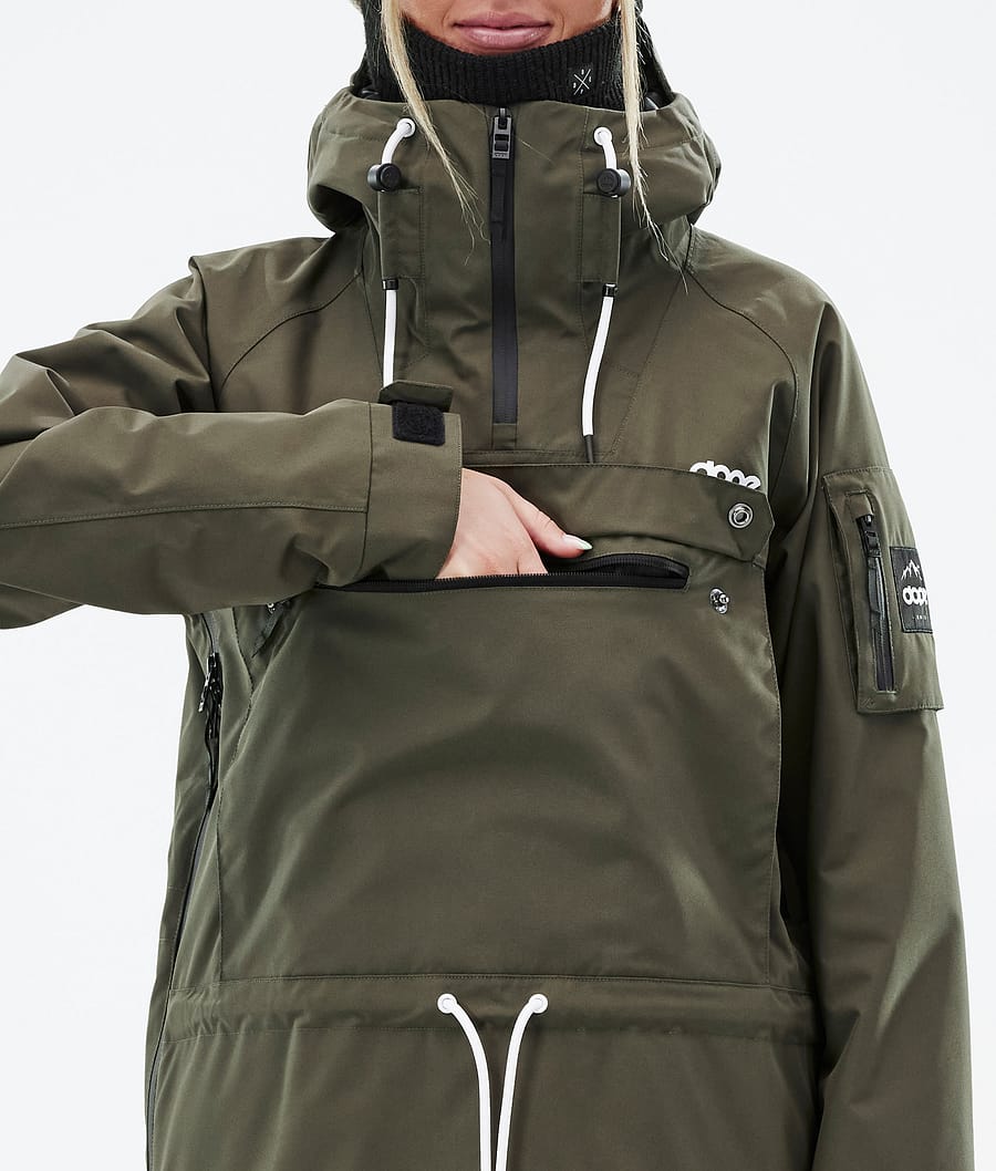 Chaqueta Snowboard Dope Annok W Mujer Verde Oliva Verde | 783-DWIEPO