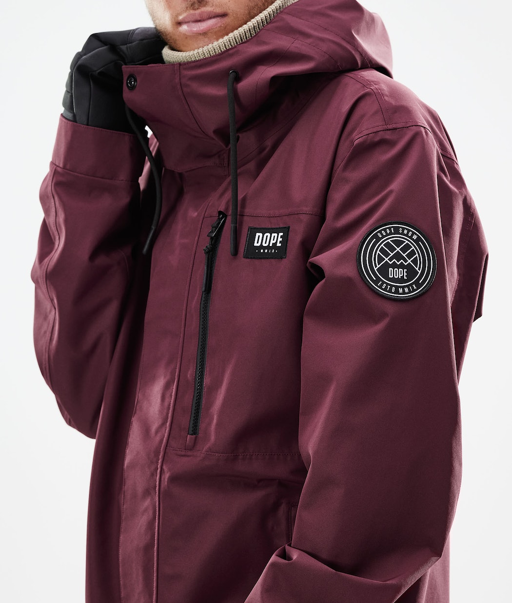Chaqueta Snowboard Dope Blizzard Full Zip 2021 Hombre Burdeos | 012-JIDMVB
