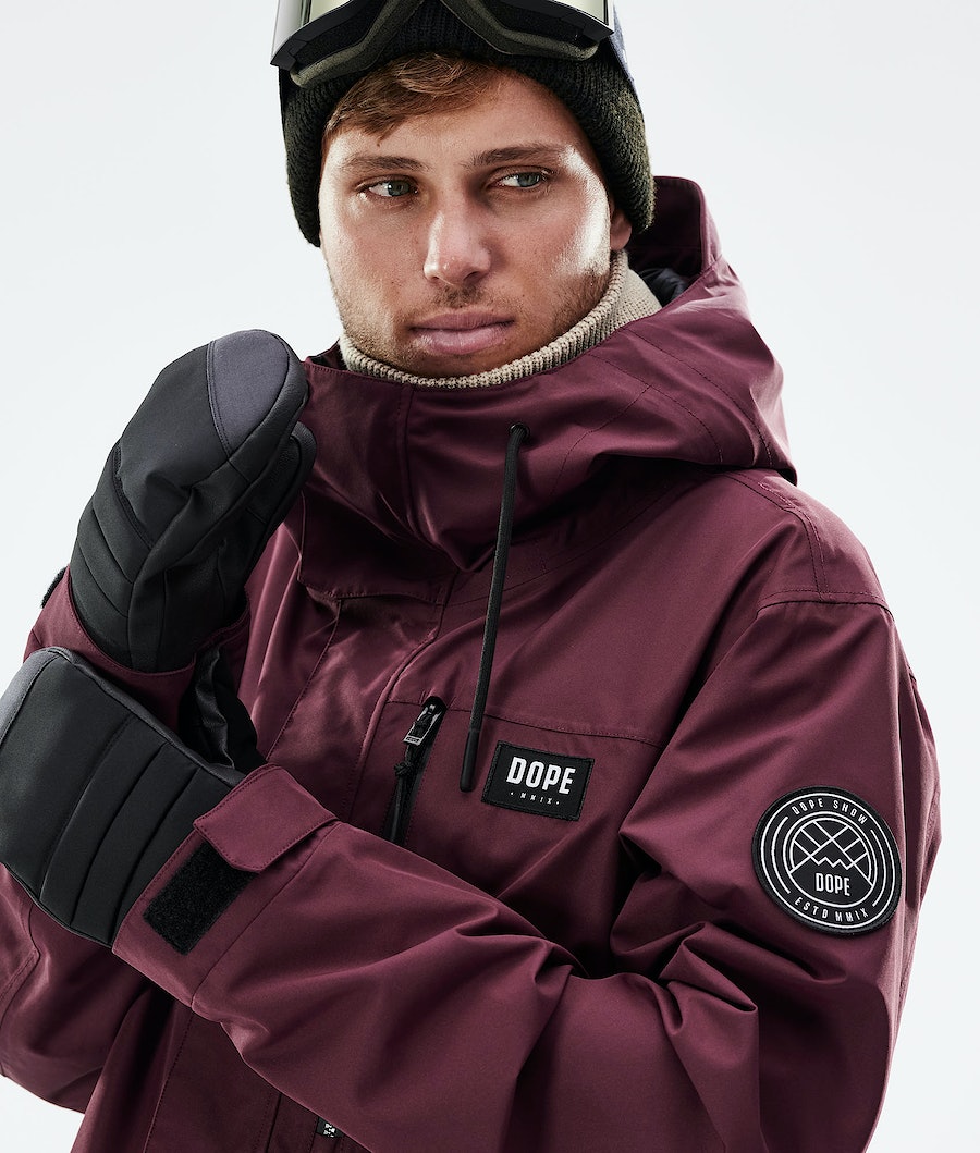 Chaqueta Snowboard Dope Blizzard Full Zip 2021 Hombre Burdeos | 012-JIDMVB