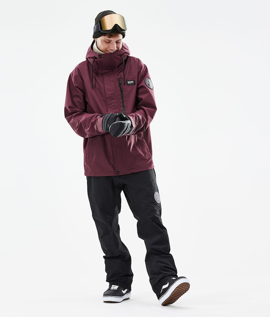 Chaqueta Snowboard Dope Blizzard Full Zip 2021 Hombre Burdeos | 012-JIDMVB