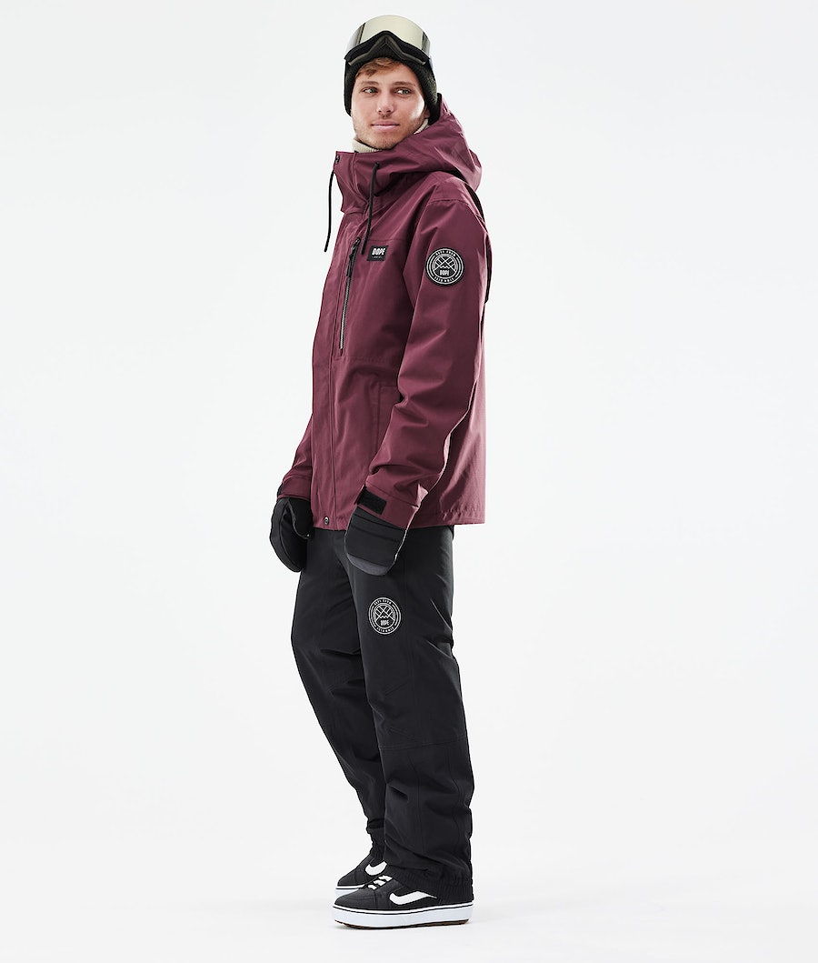 Chaqueta Snowboard Dope Blizzard Full Zip 2021 Hombre Burdeos | 012-JIDMVB