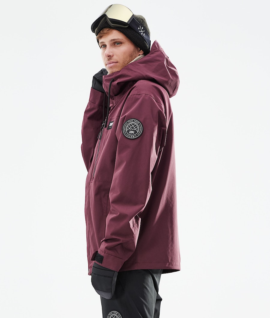 Chaqueta Snowboard Dope Blizzard Full Zip 2021 Hombre Burdeos | 012-JIDMVB