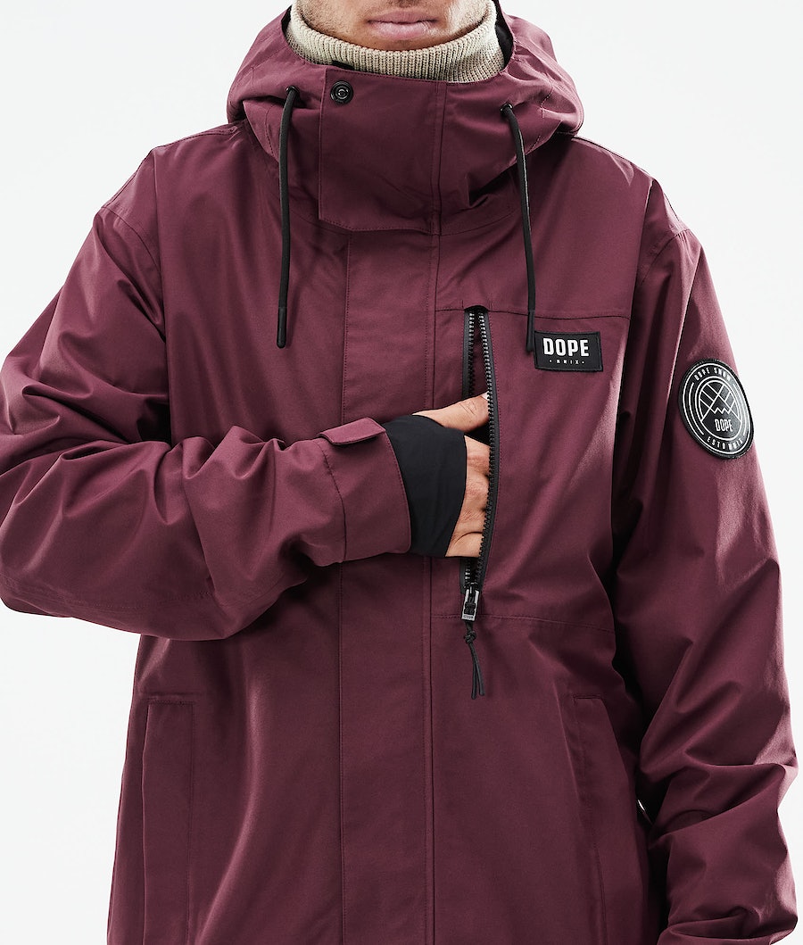 Chaqueta Snowboard Dope Blizzard Full Zip 2021 Hombre Burdeos | 012-JIDMVB