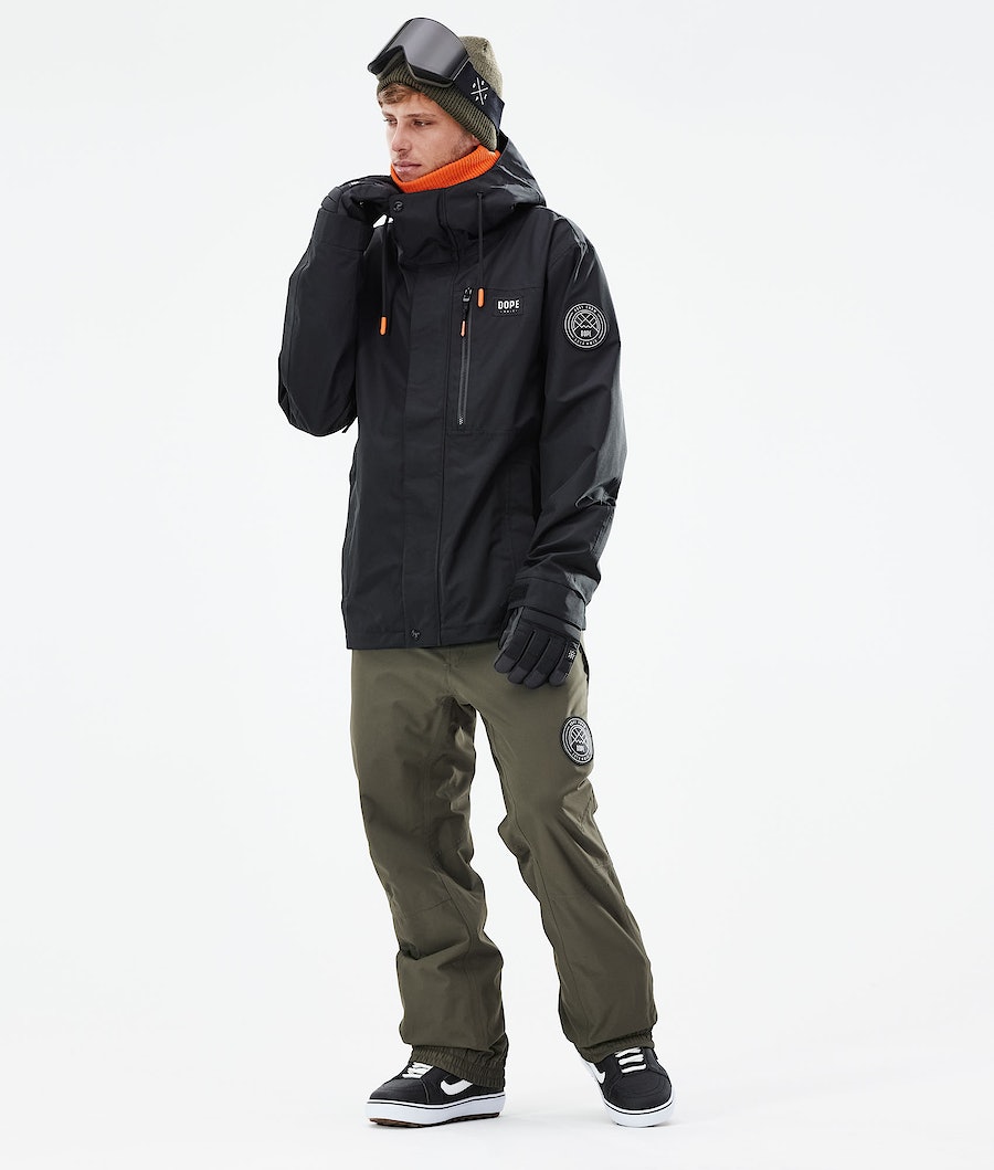 Chaqueta Snowboard Dope Blizzard Full Zip 2021 Hombre Negras | 816-AXNIPK