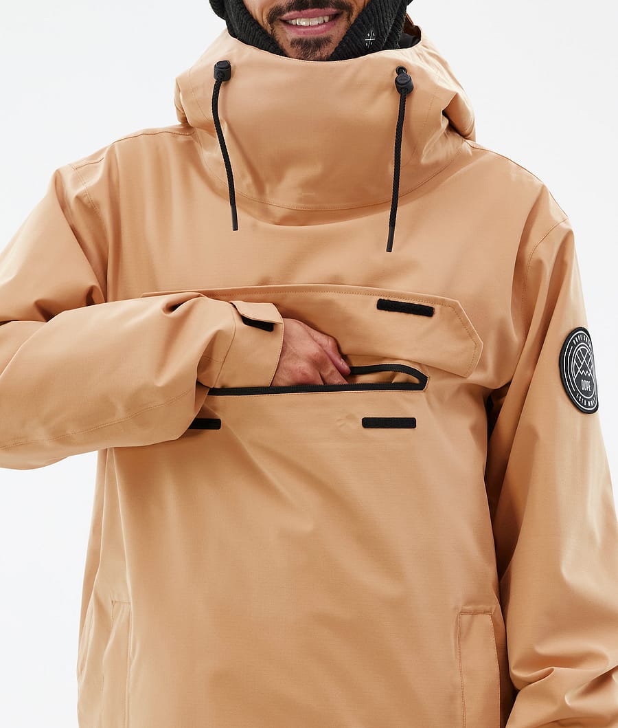 Chaqueta Snowboard Dope Blizzard Hombre Kaki Amarillo | 746-QUSLBK