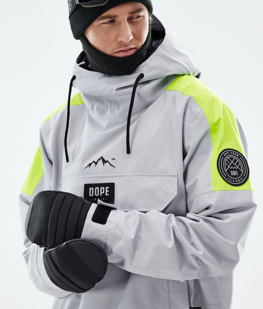 Chaqueta Snowboard Dope Blizzard LE Hombre Rayadas Gris Claro | 124-MTOGHA