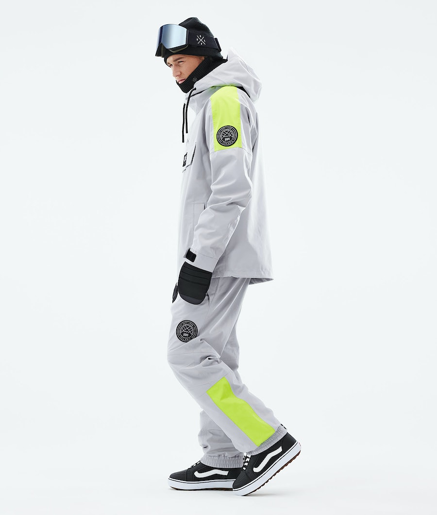 Chaqueta Snowboard Dope Blizzard LE Hombre Rayadas Gris Claro | 124-MTOGHA