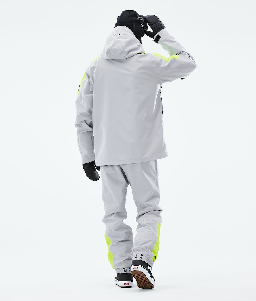 Chaqueta Snowboard Dope Blizzard LE Hombre Rayadas Gris Claro | 124-MTOGHA