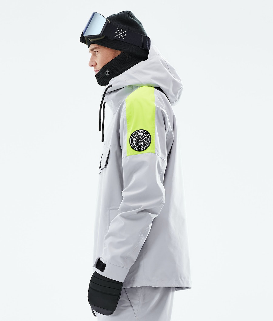 Chaqueta Snowboard Dope Blizzard LE Hombre Rayadas Gris Claro | 124-MTOGHA