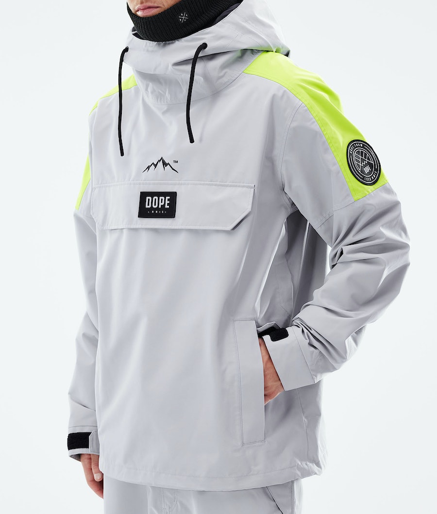 Chaqueta Snowboard Dope Blizzard LE Hombre Rayadas Gris Claro | 124-MTOGHA