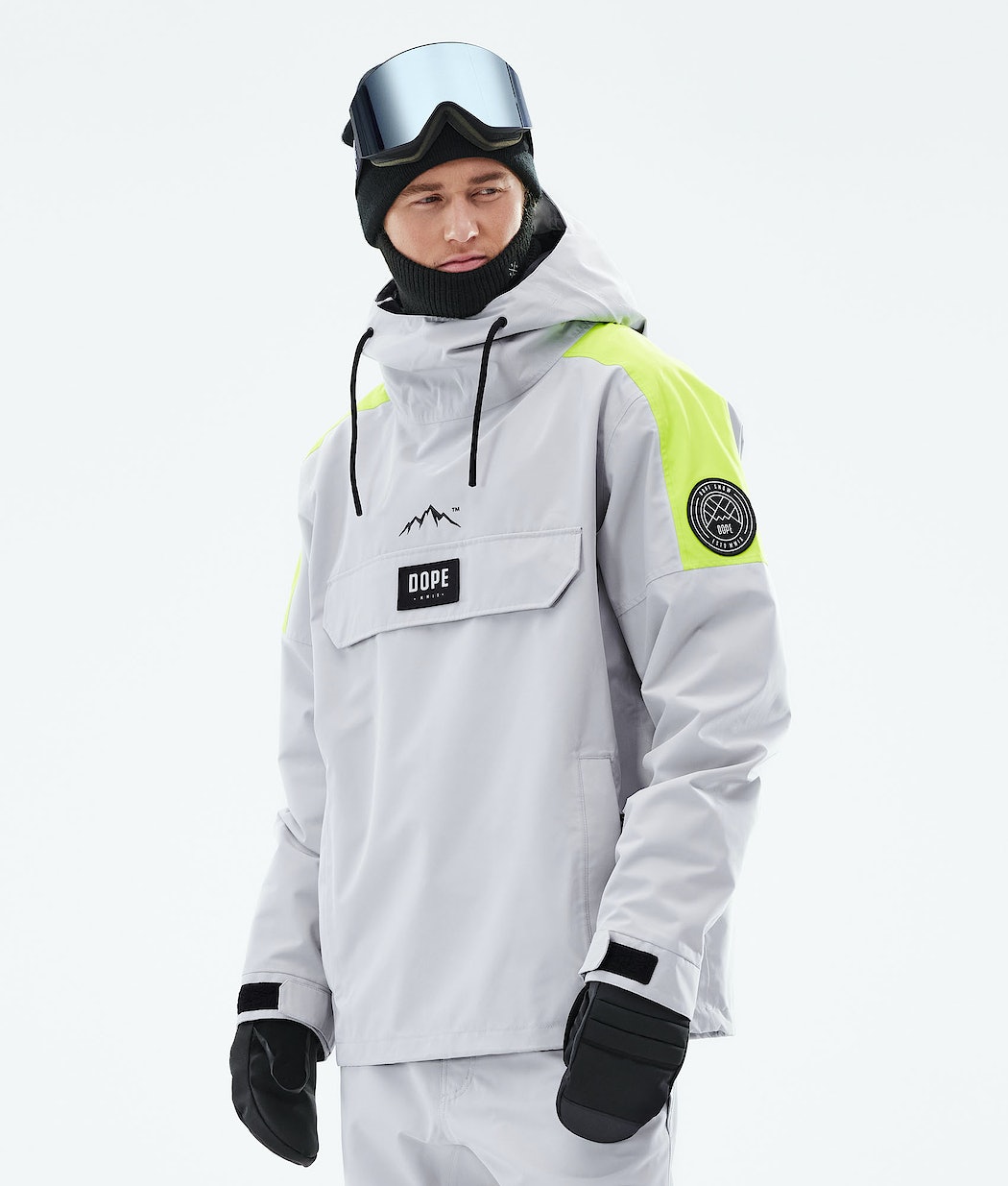 Chaqueta Snowboard Dope Blizzard LE Hombre Rayadas Gris Claro | 124-MTOGHA