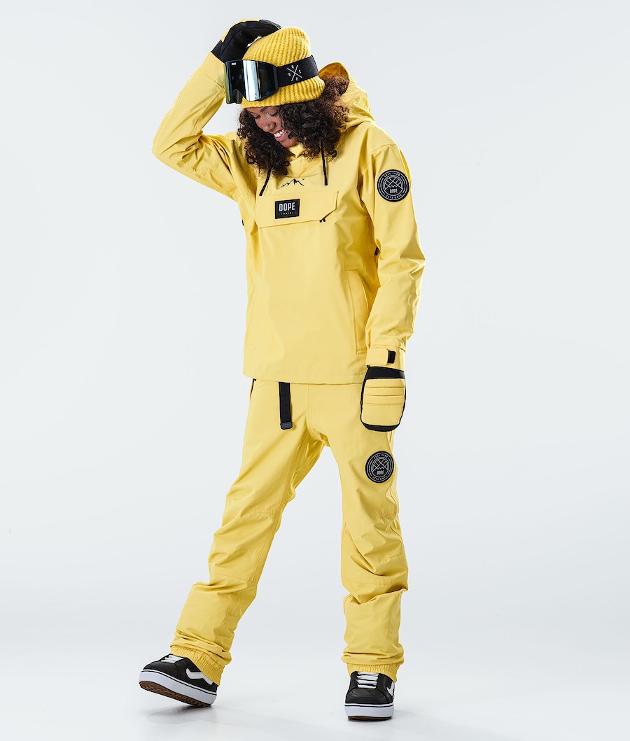 Chaqueta Snowboard Dope Blizzard PO W 2020 Mujer Amarillo | 139-CAEUSJ