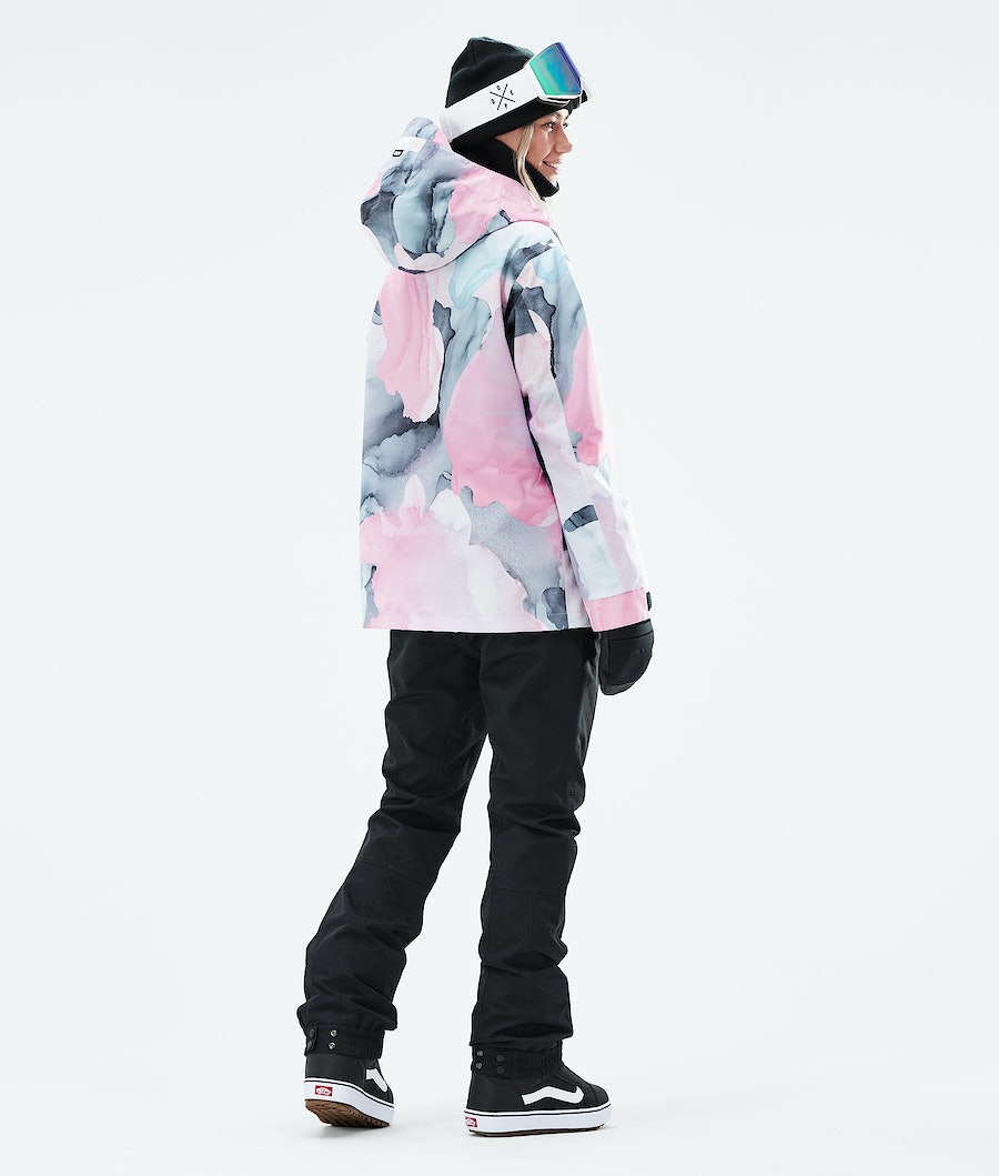 Chaqueta Snowboard Dope Blizzard W Full Zip 2021 Mujer Multicolor Rosas | 054-ZORLXS