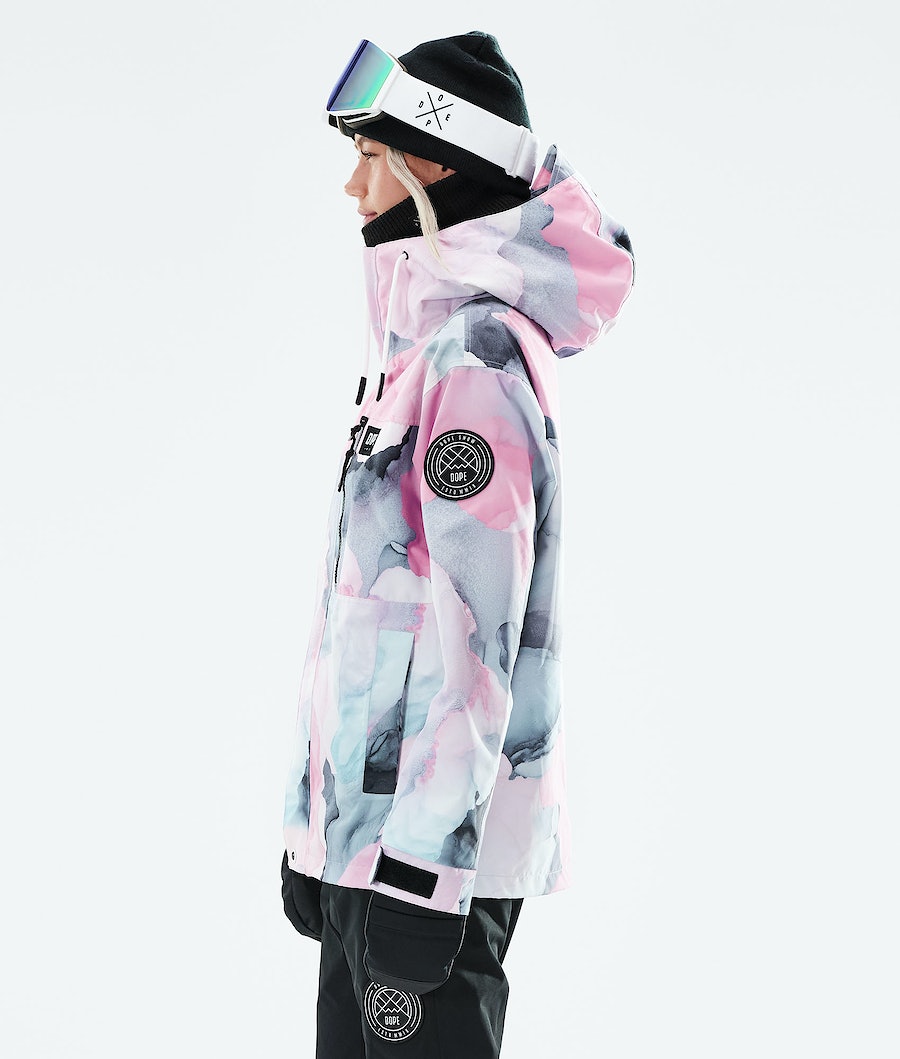 Chaqueta Snowboard Dope Blizzard W Full Zip 2021 Mujer Multicolor Rosas | 054-ZORLXS