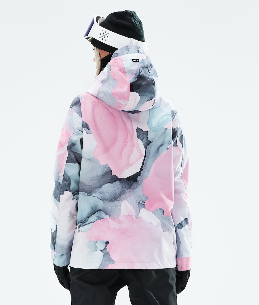 Chaqueta Snowboard Dope Blizzard W Full Zip 2021 Mujer Multicolor Rosas | 054-ZORLXS