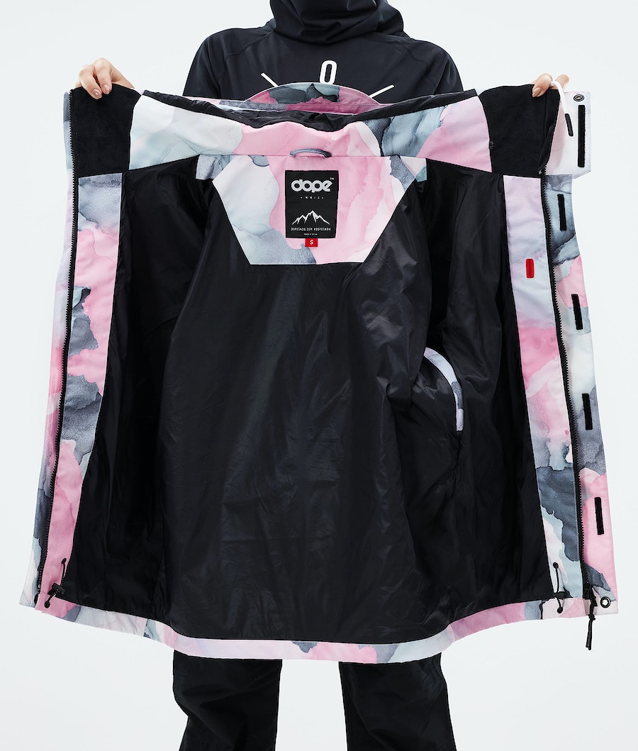 Chaqueta Snowboard Dope Blizzard W Full Zip 2021 Mujer Multicolor Rosas | 054-ZORLXS