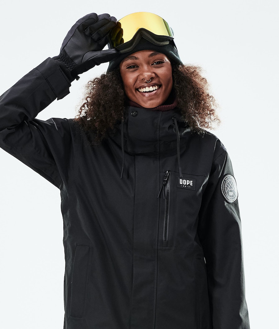 Chaqueta Snowboard Dope Blizzard W Full Zip 2021 Mujer Negras | 289-CPDVHI