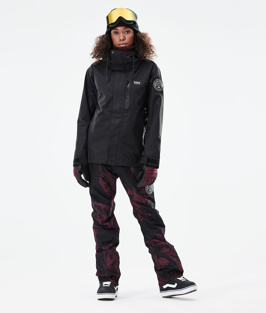 Chaqueta Snowboard Dope Blizzard W Full Zip 2021 Mujer Negras | 289-CPDVHI