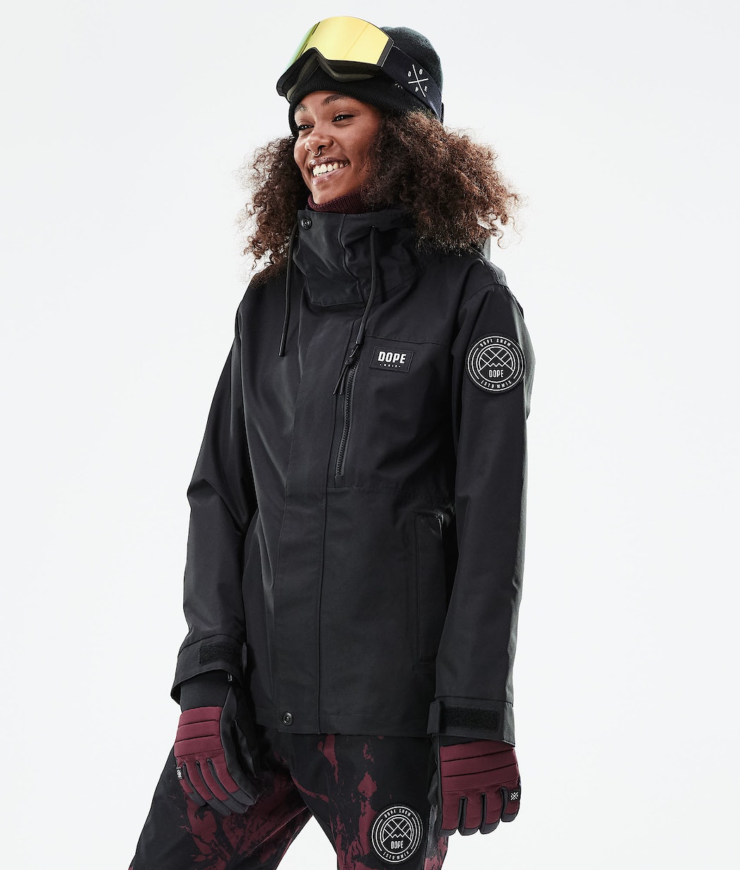 Chaqueta Snowboard Dope Blizzard W Full Zip 2021 Mujer Negras | 289-CPDVHI