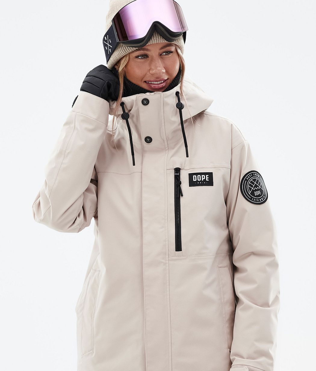 Chaqueta Snowboard Dope Blizzard W Full Zip Mujer Marrones | 376-BRWEVU
