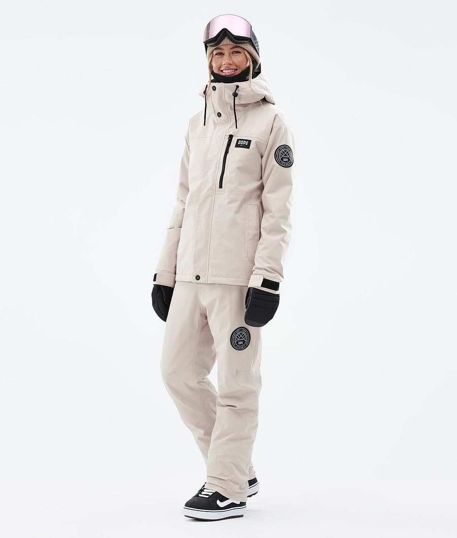Chaqueta Snowboard Dope Blizzard W Full Zip Mujer Marrones | 376-BRWEVU