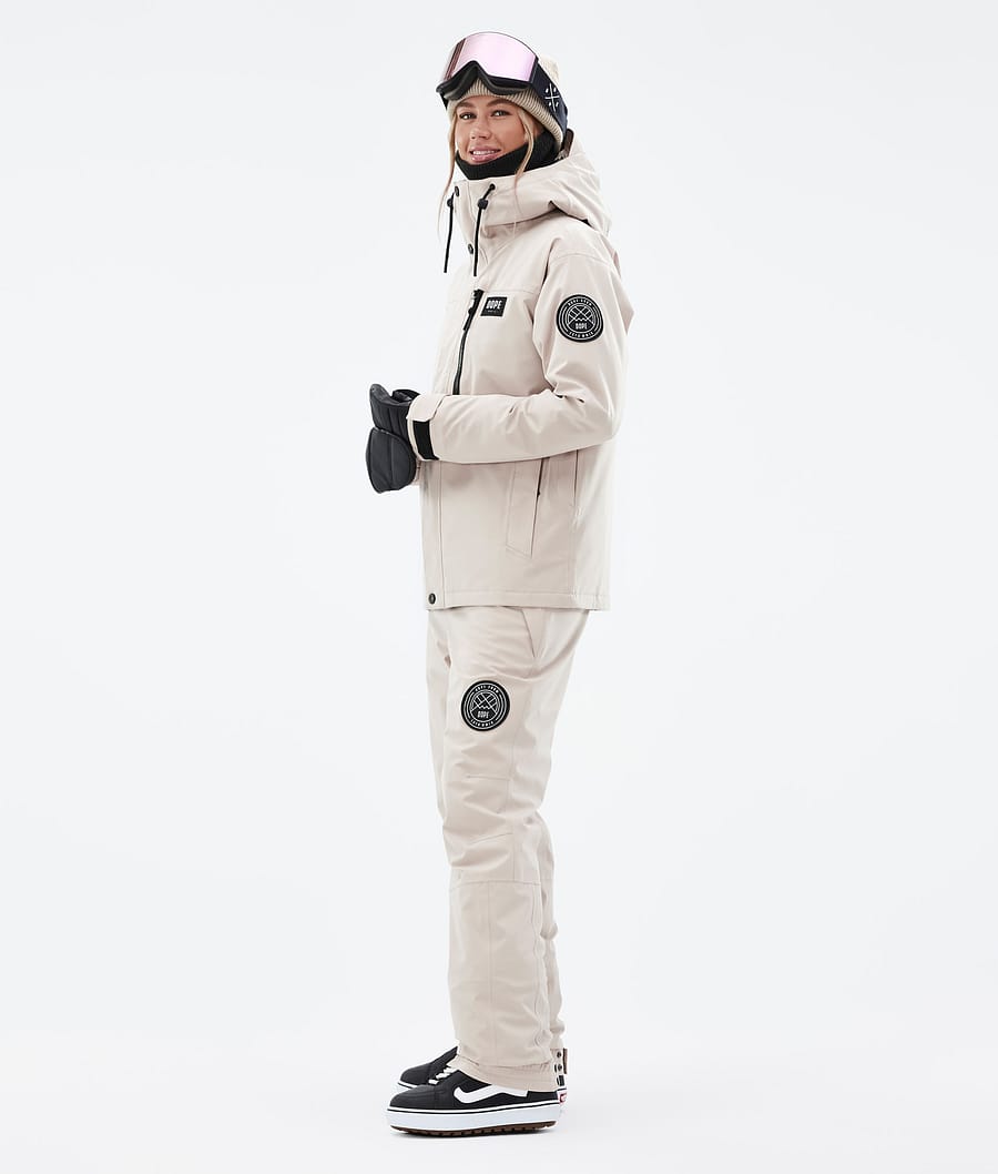 Chaqueta Snowboard Dope Blizzard W Full Zip Mujer Marrones | 376-BRWEVU