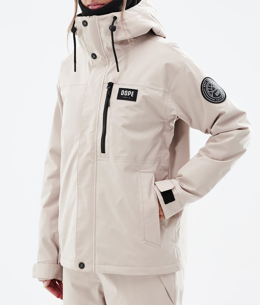 Chaqueta Snowboard Dope Blizzard W Full Zip Mujer Marrones | 376-BRWEVU