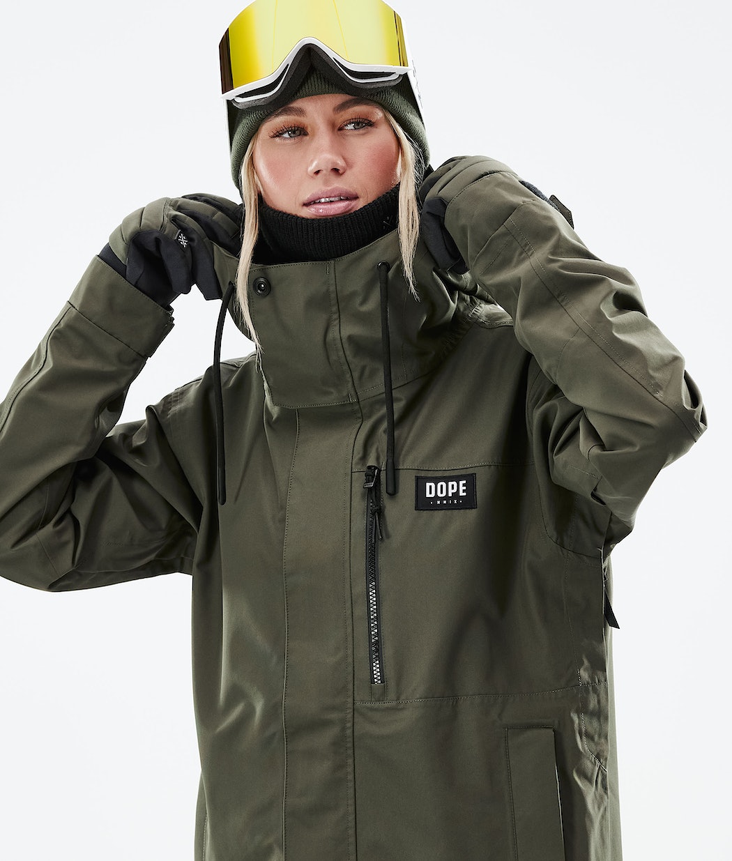 Chaqueta Snowboard Dope Blizzard W Full Zip 2021 Mujer Verde Oliva Verde | 395-KRXGEU