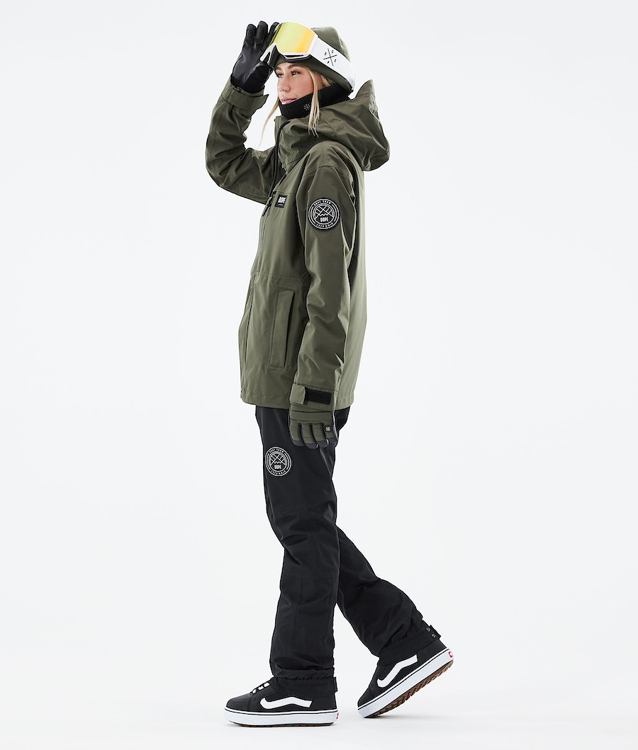 Chaqueta Snowboard Dope Blizzard W Full Zip 2021 Mujer Verde Oliva Verde | 395-KRXGEU