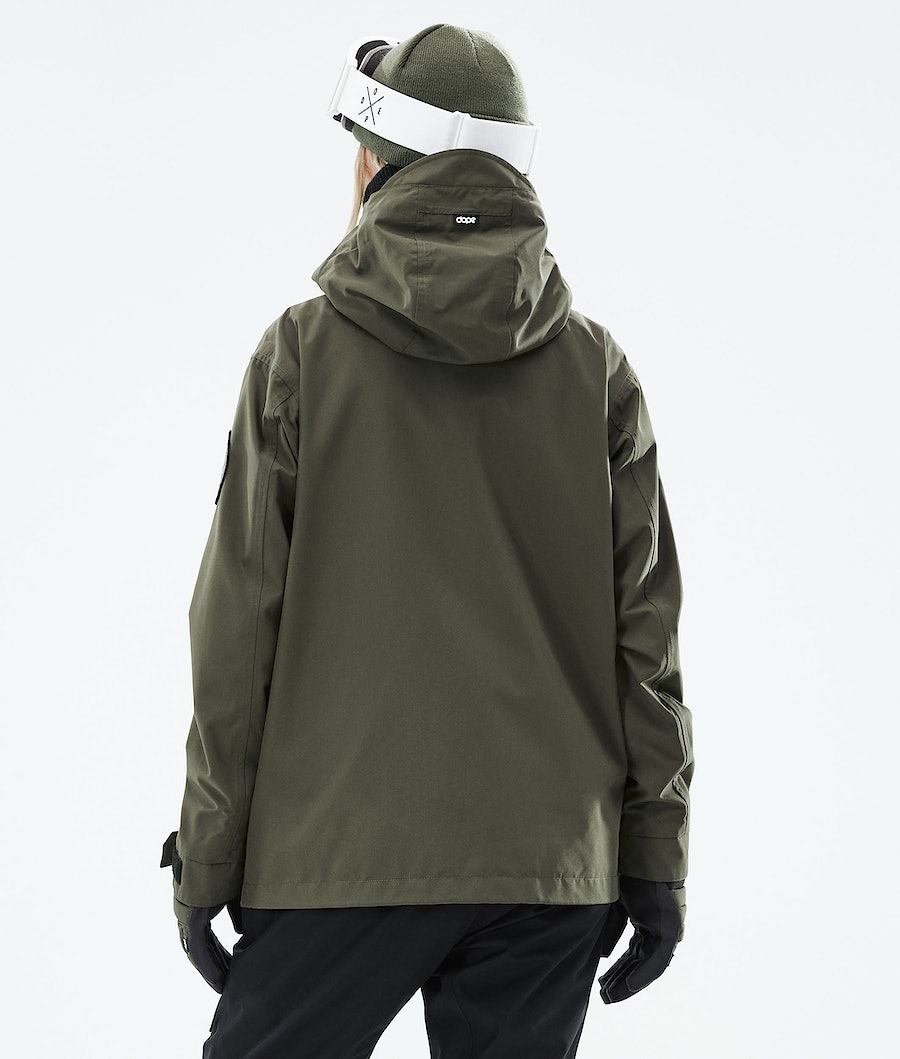 Chaqueta Snowboard Dope Blizzard W Full Zip 2021 Mujer Verde Oliva Verde | 395-KRXGEU