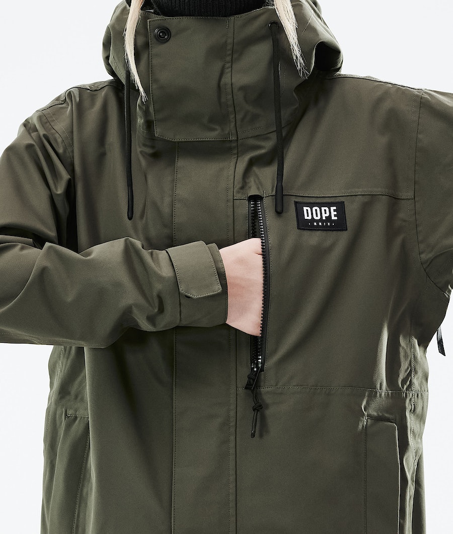 Chaqueta Snowboard Dope Blizzard W Full Zip 2021 Mujer Verde Oliva Verde | 395-KRXGEU