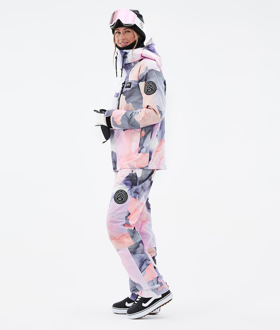 Chaqueta Snowboard Dope Blizzard W Full Zip Mujer Multicolor Rosas | 846-FXQGNZ