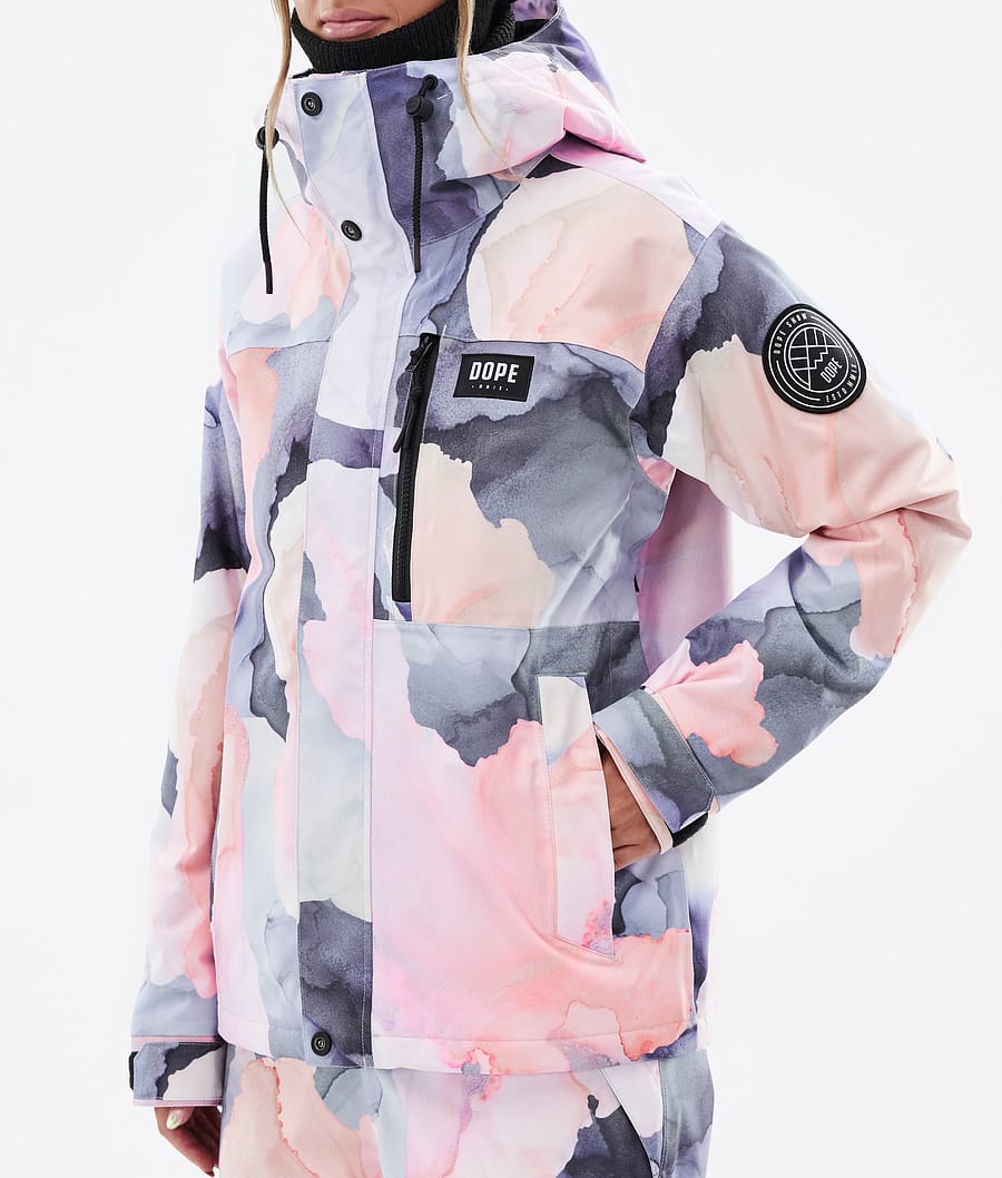 Chaqueta Snowboard Dope Blizzard W Full Zip Mujer Multicolor Rosas | 846-FXQGNZ