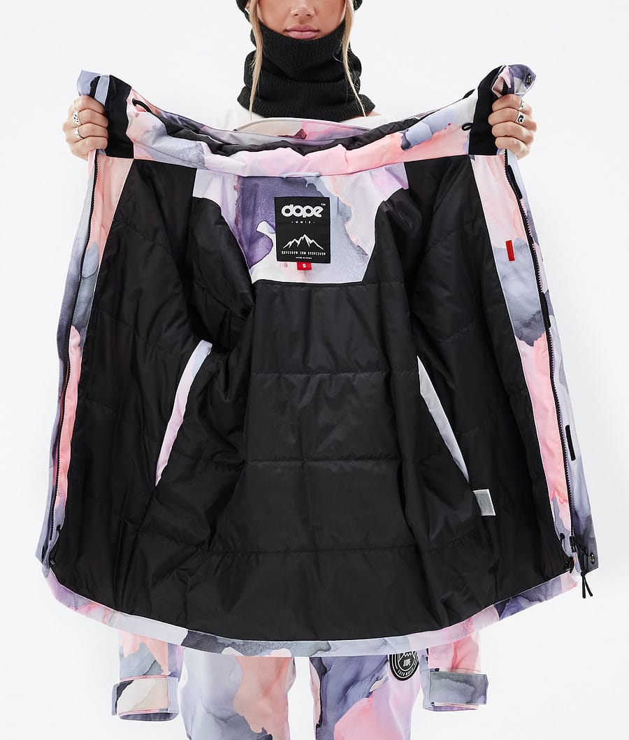Chaqueta Snowboard Dope Blizzard W Full Zip Mujer Multicolor Rosas | 846-FXQGNZ